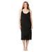 Plus Size Women's Snip-To-Fit Dress Liner by Comfort Choice in Black (Size 3X)