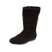 Wide Width Women's The Aneela Wide Calf Boot by Comfortview in Black (Size 8 W)