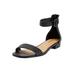 Wide Width Women's The Alora Sandal by Comfortview in Black (Size 8 1/2 W)
