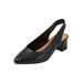 Extra Wide Width Women's The Mea Slingback by Comfortview in Black (Size 10 WW)