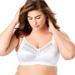 Plus Size Women's Goddess® Keira Satin Wireless Bra by Goddess in White (Size 54 C)