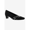 Women's Entice Pump by Easy Street in Black Suede (Size 8 M)