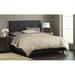 Corrigan Studio® Moats Solid Wood & Low Profile Standard Bed Wood & /Upholstered/Microfiber/Microsuede in Brown | 51 H x 41 W x 78 D in | Wayfair