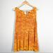 Anthropologie Tops | Anthro Boho Tie Dye Multi Tiered Tank Sz Md | Color: Orange/Yellow | Size: M