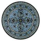 KNF Roma Mosaic Table Collection - Round High Bistro Table, Black, 36" Dia. - Frontgate