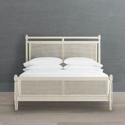 Marion French Cane Bed - Soft Wh...