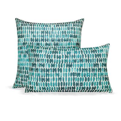 Boardwalk Indoor/Outdoor Pillow Collection by Elaine Smith - Thumbprint, 12" x 20" Lumbar Thumbprint - Frontgate