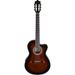 Ibanez GA35TCE Acoustic/Electric Thin-Line Classical Guitar (Dark Violin Sunburst) GA35TCEDVS