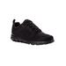 Women's Travelactiv Walking Shoe Sneaker by Propet in All Black (Size 8 1/2 M)