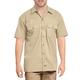 Dickies Herren Kurzärmliges Arbeitshemd, groß und hoch Button-Down-Shirt, Desert Sand, 3XL Tall