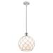 Innovations Lighting Bruno Marashlian Large Farmhouse Rope 10 Inch Cage Pendant - 516-1S-WPC-G121-10RW-LED