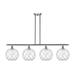 Innovations Lighting Bruno Marashlian Large Farmhouse Rope 48 Inch 4 Light Linear Suspension Light - 516-4I-SN-G122-10RW-LED