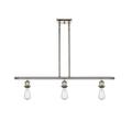 Innovations Lighting Bruno Marashlian Bare Bulb 36 Inch 3 Light Linear Suspension Light - 516-3I-PN