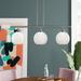 Beachcrest Home™ Baptista 3 - Light Kitchen Island Linear Pendant Glass in Gray/White | 11.5 H x 36 W x 8 D in | Wayfair