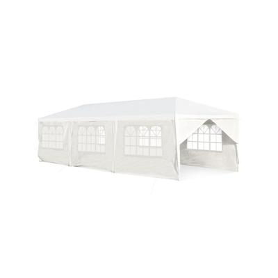 Costway 10 x 30 Feet Outdoor Canopy Tent with 6 Re...