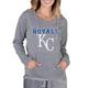 Women's Concepts Sport Gray Kansas City Royals Mainstream Terry Long Sleeve Hoodie Top