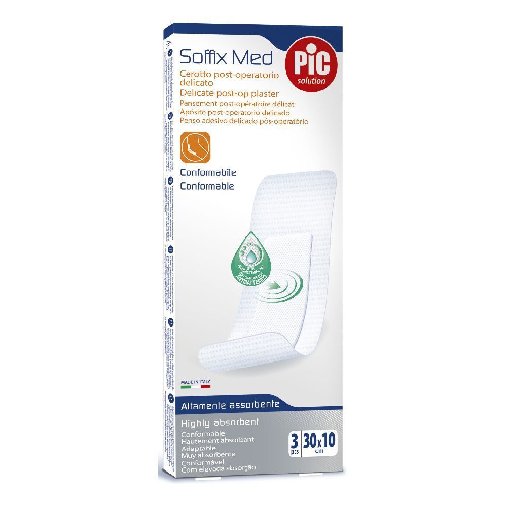 Pic® Soffix Med Cerotto post-operatorio​ 30 x 10 cm 3 pz