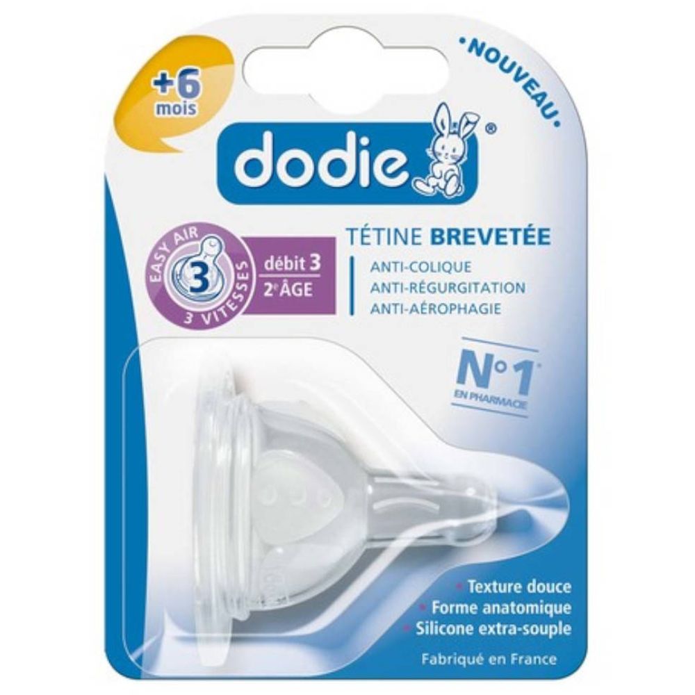 Dodie Tettarella Rotonda 3-Velocità 2 pz Succhietti