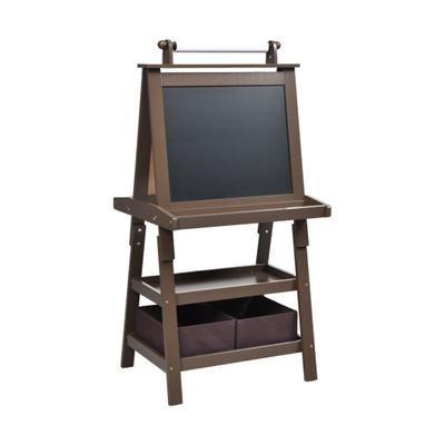 Costway 3 in 1 Double-Sided Storage Art Easel-Brown