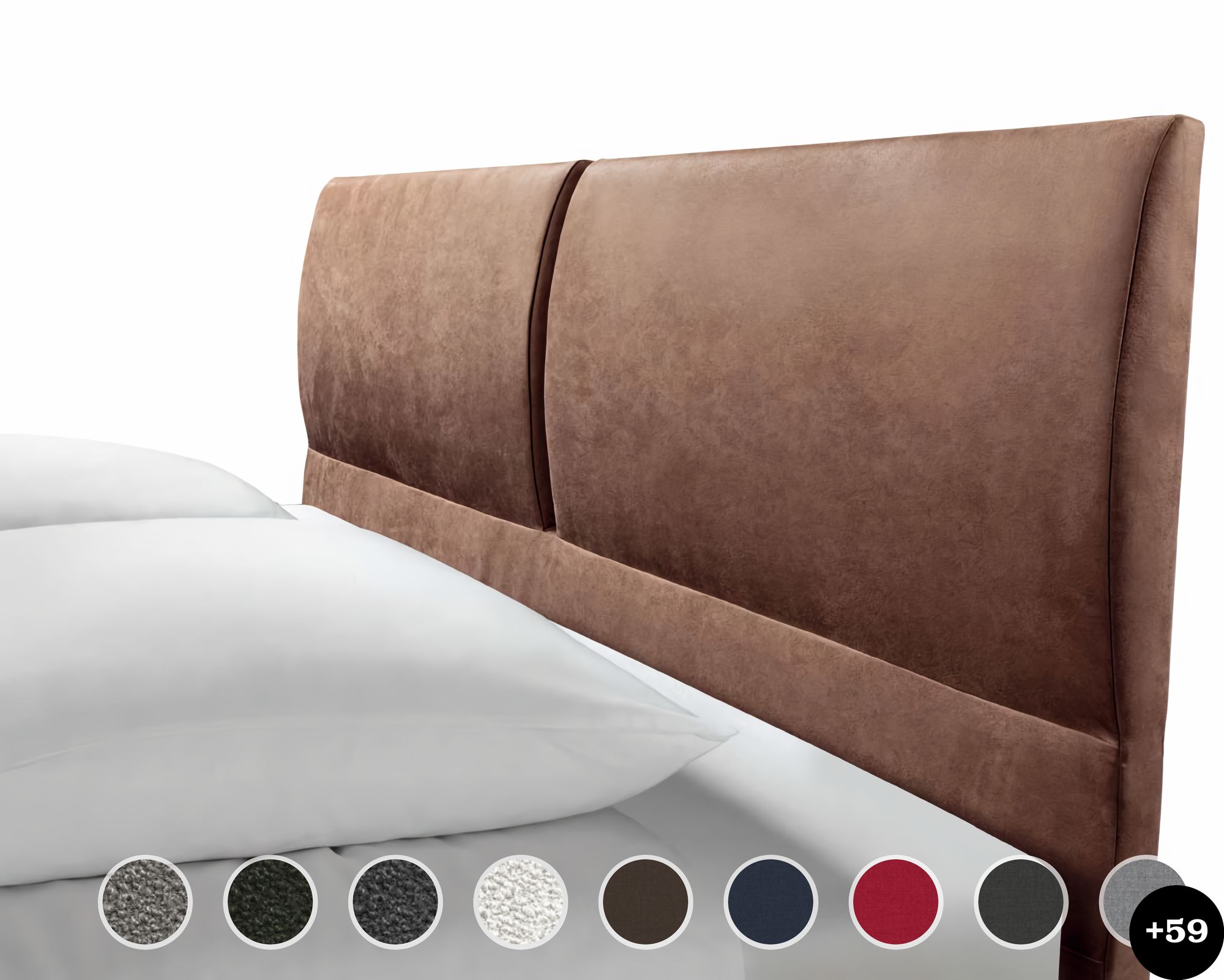 Hasena Dream-Line Kopfteil Siena 180 cm / PK3 Casual 330 Sahara Image