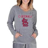 Women's Concepts Sport Gray St. Louis Cardinals Mainstream Terry Long Sleeve Hoodie Top