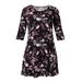 Plus Size Women's Madison 3/4 Sleeve Dress by ellos in Seaside Pink Floral Print (Size S)