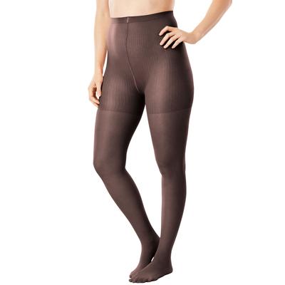 Plus Size Women's 2-Pack Control Top Tights by Com...