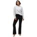 Plus Size Women's Knit Bootcut Leggings by ellos in Black (Size 10/12)