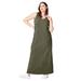 Plus Size Women's Sleeveless Knit Maxi Dress by ellos in Burnt Olive (Size 10/12)