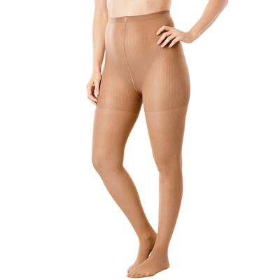 Plus Size Women's 2-Pack Control Top Tights by Comfort Choice in Suntan (Size A/B)