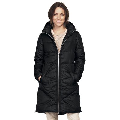 Plus Size Women's Long Puffer Coat by ellos in Black (Size L)