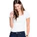 Plus Size Women's Scoop Neck Tee by ellos in White (Size 26/28)