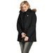 Plus Size Women's Faux Fur Trim Parka by ellos in Black (Size M)