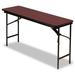 Iceberg Enterprises Rectangular Folding Table Plastic/Resin in Brown/Red | 29 H x 30 W in | Wayfair 55284