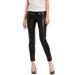 Plus Size Women's Skinny Leather Pants by ellos in Black (Size 12)