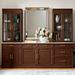 Hunter Modular Collection in Mocha - 28" Top Cabinet with Glass Doors - Frontgate