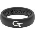 Men's Groove Life Black Georgia Tech Yellow Jackets Thin Ring