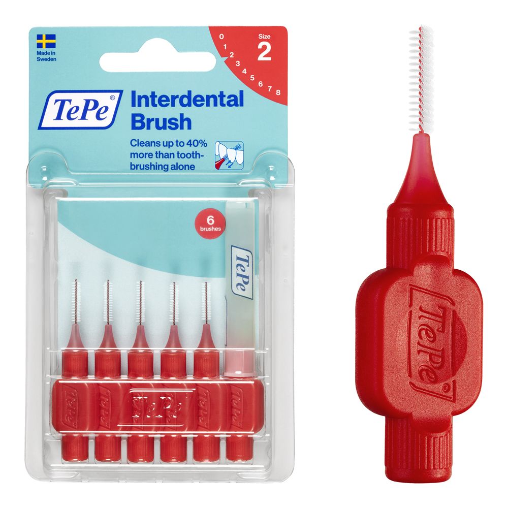 TePe® Original Rosso Scovolino Interdentale blister ISO 2 - 0,5 mm 6 p