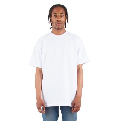 Shaka Wear SHMHSS Adult 7.5 oz. Max Heavyweight T-Shirt in White size Large | Cotton