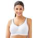 Plus Size Women's Wonderwire® High-Impact Underwire Sport Bra 9066 by Glamorise in White Gray (Size 44 F)