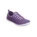 Extra Wide Width Women's CV Sport Ariya Slip On Sneaker by Comfortview in Sweet Grape (Size 8 1/2 WW)