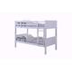 Visco Therapy Lala Bunk Bed, Stylish White Wooden Frame with Drawers or Trundle. (Frame with Drawers)