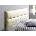 crown beds uk new elton faux leather headboard (5ft king size, Cream)