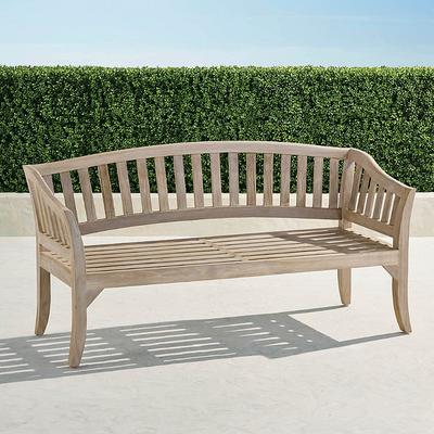 Outdoor Bench, Portola Garden Bench - Teak - Outdoor Furniture - Frontgate