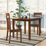 Winston Porter Valletta Butterfly Leaf Solid Wood Rubberwood Dining Set Wood in Brown, Size 30.0 H in | Wayfair 6E8DD50AF2CA414FAF44242EB1BE9CBA