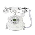 Heayzoki Retro Rotary Telephone,DTMF/FSK Dual System Corded Vintage Landline Phone,Old Fashioned Rotary Dial Landline Fixed Telephone for Home Office Decoration