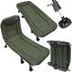 8 LEG DELTA NGT Specimen Fishing Camping Anglers Reclining Lightweight Bedchair with Pillow Bed Chair