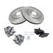 2001-2006 Chrysler Sebring Front Brake Pad and Rotor and Wheel Hub Kit - TRQ BKA65340