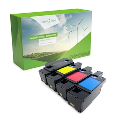 Green2Print Toner Toner-Set, 4 Kartuschen 1x 1250, 3x 1000 Seiten passend für Dell C1660W