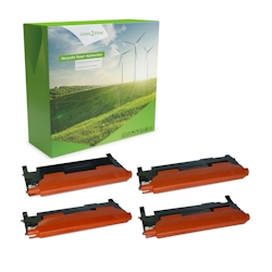 Green2Print Toner Toner-Set, 4 Kartuschen ersetzt Samsung CLT-C406S/ELS, CLT-C406S, C406S, CLT-K406S/ELS, CLT-K406S, K406S, CLT-M406S/ELS, CLT-M406S,
